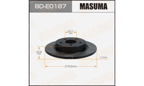 Диск тормозной MASUMA, rear VOLVO V50 03-12 [уп.2]