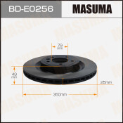 Диск тормозной MASUMA, rear LANDROVER DISCOVERY 16-