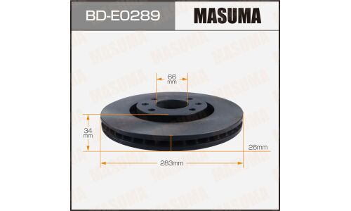 Диск тормозной MASUMA, front PEUGEOT 207, 308 07-