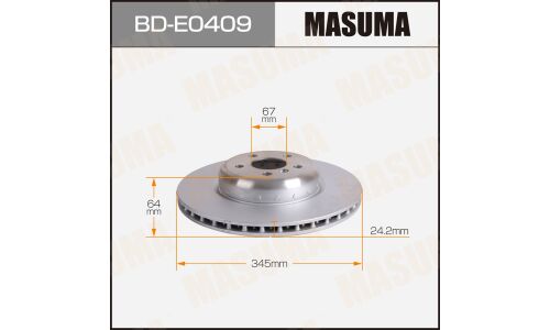 Диск тормозной MASUMA, rear BMW 5-SERIES / 530dX 19-