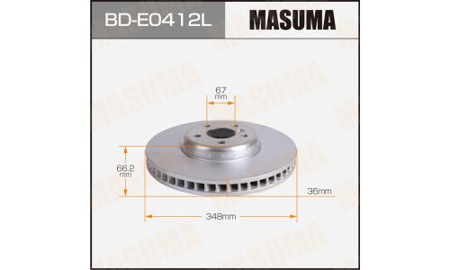 Диск тормозной MASUMA, front BMW 5-SERIES / 530dX 19- LH
