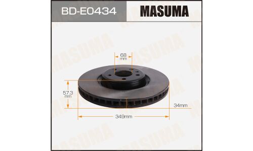 Диск тормозной MASUMA, front VOLKSWAGEN TOUAREG 18-