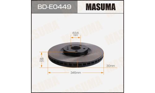 Диск тормозной MASUMA, front VOLVO S60 III