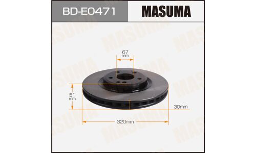 Диск тормозной MASUMA, front INFINITI / Q30 / QX30 16-