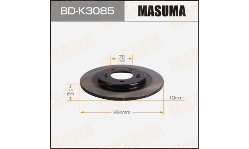Диск тормозной MASUMA, rear HYUNDAI i40 / 2.0 12-15 [уп.2]
