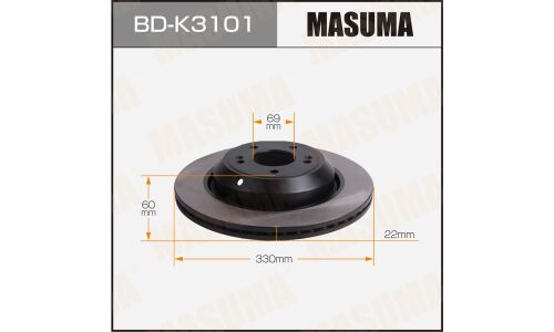 Диск тормозной MASUMA, rear KIA STINGER 20-
