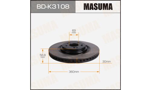 Диск тормозной MASUMA, front HYUNDAI GV80 20-
