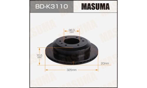 Диск тормозной MASUMA, rear HAVAL STARIA 21-