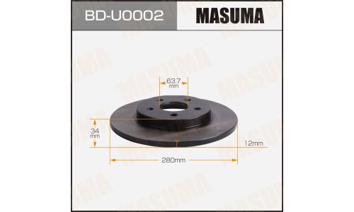 Диск тормозной MASUMA, rear FORD MONDEO 00-07 [уп.2]