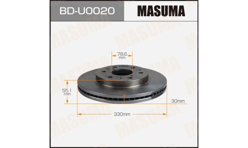 Диск тормозной MASUMA, front CADILLAC ESCALADE 10-13