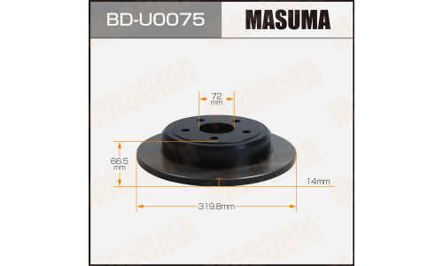 Диск тормозной MASUMA, rear JEEP GRAND CHEROKEE 04-10