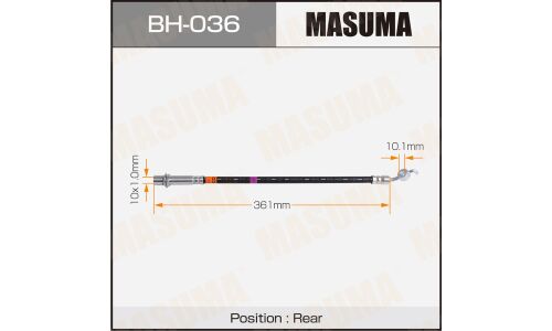 Шланг тормозной Masuma для Toyota Crown Majesta, арт. bh-036