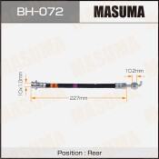 Шланг тормозной Masuma для Isuzu Bighorn, задний, арт. bh-072