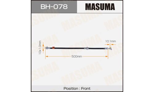 Шланг тормозной Masuma для Nissan Atlas / Caravan / Homy, передний, арт. bh-078
