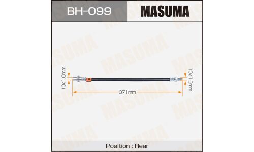 Шланг тормозной Masuma для Toyota Land Cruiser, задний, арт. BH-099