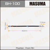 Шланг тормозной Masuma для Toyota LiteAce / TownAce, передний, правый, арт. bh-100
