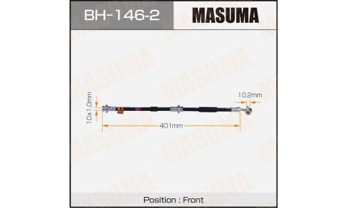 Шланг тормозной Masuma для Nissan Bluebird / Primera, передний, левый, арт. bh-146-2