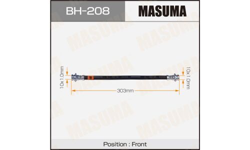 Шланг тормозной Masuma для Nissan Vannette / Serena / Largo, передний, арт. bh-208