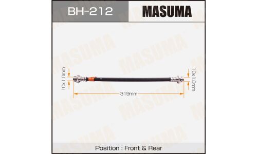 Шланг тормозной Masuma для Nissan Cedric / AD / Wingroad / Avenir, арт. bh-212