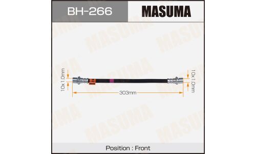 Шланг тормозной Masuma для Toyota HiAce / Hilux Surf / Dyna, передний, арт. bh-266