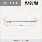 Шланг тормозной Masuma для Toyota Corolla, передний, левый, арт. bh-316-2