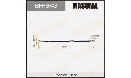 Шланг тормозной Masuma для Mitsubishi Pajero, задний, арт. BH-343