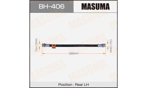 Шланг тормозной Masuma для Mazda Demio, задний, левый, арт. bh-406