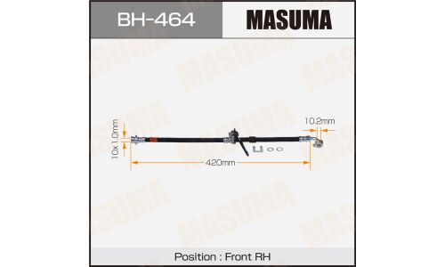 Шланг тормозной Masuma для Honda Civic, передний, правый, арт. bh-464