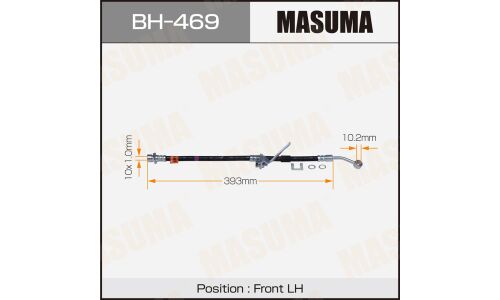 Шланг тормозной Masuma для Honda Civic Ferio / Domani / Partner, передний, левый, арт. bh-469