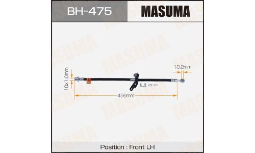 Шланг тормозной Masuma для Honda Accord, передний, левый, арт. bh-475