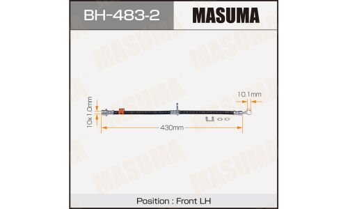 Шланг тормозной Masuma для Honda Capa / Logo, передний, левый, арт. bh-483-2