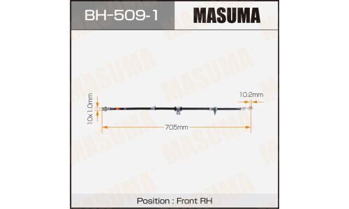 Шланг тормозной Masuma для Honda Odyssey / Accord, передний, правый, арт. bh-509-1