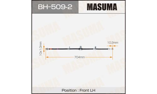 Шланг тормозной Masuma для Honda Odyssey / Accord, передний, левый, арт. bh-509-2
