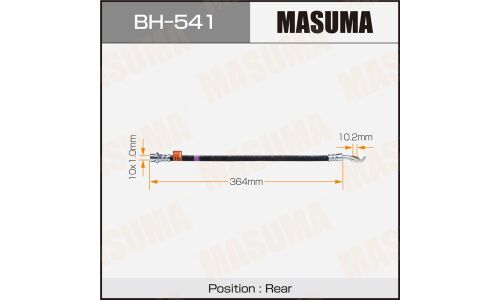 Шланг тормозной Masuma для Toyota Mark X, задний, арт. bh-541