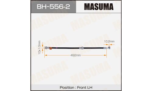 Шланг тормозной Masuma для Nissan X-Trail, передний, левый, арт. bh-556-2