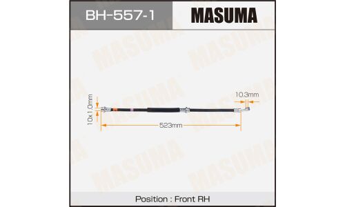 Шланг тормозной Masuma для Nissan Bassara / R'Nessa / Presage, передний, правый, арт. bh-557-1