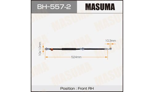 Шланг тормозной Masuma для Nissan Bassara / R'Nessa / Presage, передний, левый, арт. BH-557-2