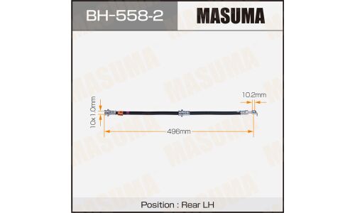Шланг тормозной Masuma для Nissan X-Trail / Primera, задний, левый, арт. bh-558-2