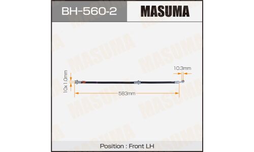 Шланг тормозной Masuma для Nissan Cube / Tiida, передний, левый, арт. bh-560-2
