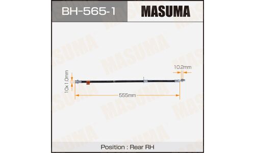 Шланг тормозной Masuma для Toyota Camry, Lexus ES350, задний, правый, арт. bh-565-1