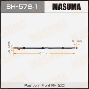 Шланг тормозной Masuma для Mitsubishi Galant Fortis, передний, правый, арт. bh-578-1
