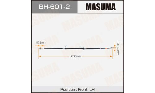 Шланг тормозной MASUMA T- /front/ PRIUS / ZVW30 LH