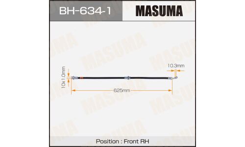 Шланг тормозной Masuma, передний, арт. BH-634-1