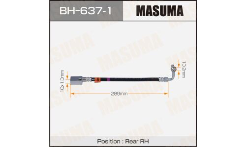 Шланг тормозной Masuma для Nissan FX35 / FX45, задний, правый, арт. BH-637-1