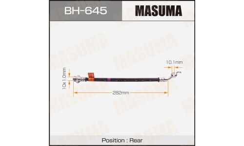 Шланг тормозной Masuma для Nissan Murano, задний, арт. BH-645