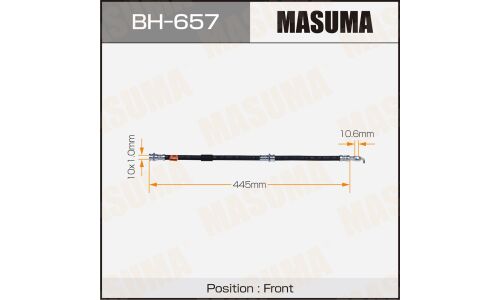 Шланг тормозной Masuma для Mazda CX-7, передний, арт. BH-657