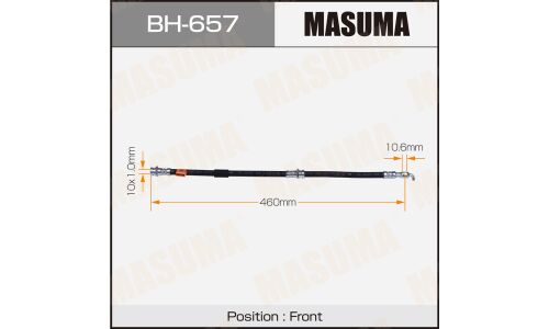 Шланг тормозной Masuma для Mazda CX-7, передний, арт. BH-657