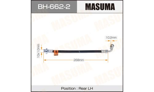Шланг тормозной Masuma для Nissan EX35 / G37, задний, левый, арт. BH-662-2