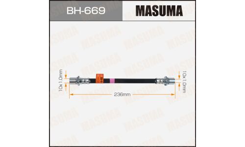 Шланг тормозной MASUMA T- /rear/ ROOMY, PASSO / M900A, M700A