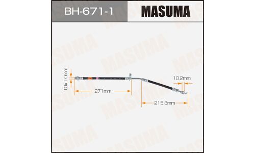 Шланг тормозной MASUMA T- /front/ YARIS / NCP131L RH